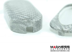 Alfa Romeo 4C Key Fob Cover - Carbon Fiber - White Candy Alfa Romeo 4C Key Fob Cover - Carbon Fiber - White Candy